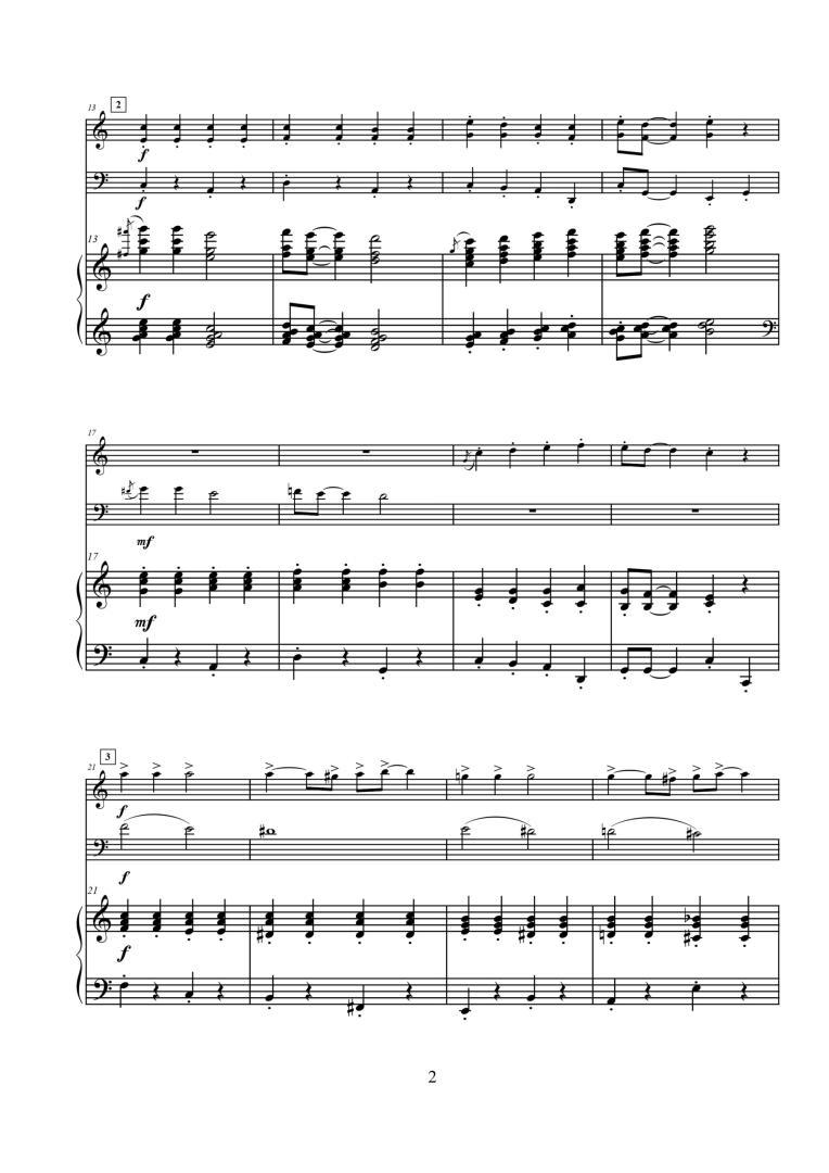 Charleston – Piece for Violin, Cello and Piano