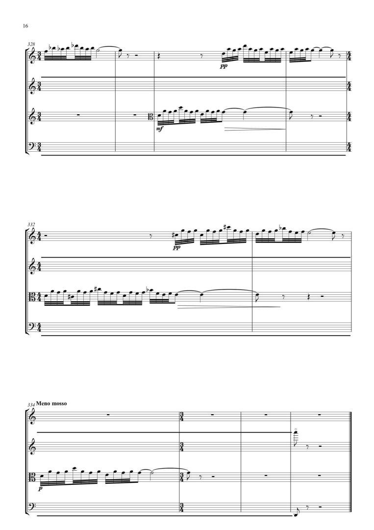 String Quartet N5 Con Sordino