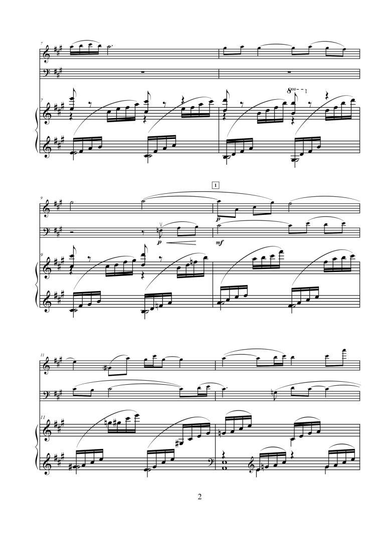 Foxtrot – Piece for Violin, Cello and Piano